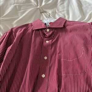 Daniel Cremieux Red and White Casual Button Down Shirt